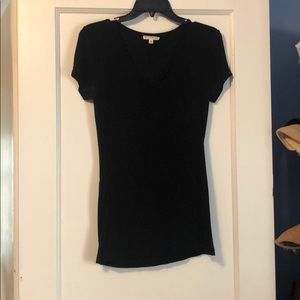 Short sleeved black T